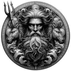 Ρολόι Τοίχου "Θεοί του Ολύμπου ο Ποσειδώνας" 2